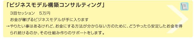 「ビジネスモデル構築コンサルティング」